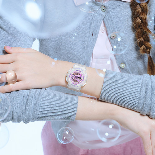 卡西欧手表 BABY-G  【新品】俏皮淡彩色主题 时尚潮流防水防震女表BA-110PD/PS