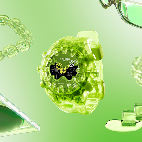 卡西欧手表 G-SHOCK  【新品】特殊表盒 果冻夏日透明款 新色“酷眼仔”GA-V01SKE系列