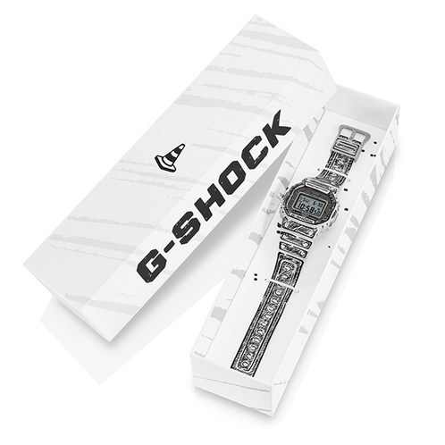 卡西欧手表 G-SHOCK  【新品】Joshua Vides联名 黑白线条涂鸦 时尚潮流防水防震运动腕表DW-5600JV/DW-6900JV