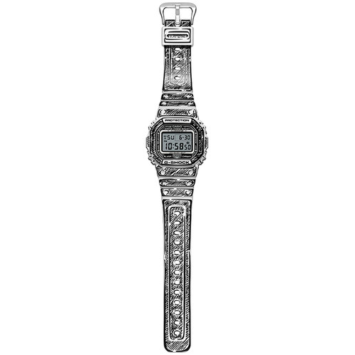 卡西欧手表 G-SHOCK  【新品】Joshua Vides联名 黑白线条涂鸦 时尚潮流防水防震运动腕表DW-5600JV/DW-6900JV