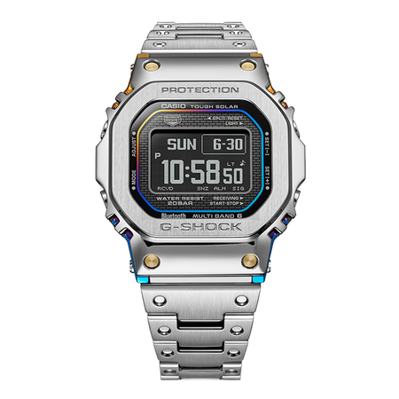 卡西欧手表 G-SHOCK 【新品】全新耀彩 渐变彩虹IP涂层 防震防水蓝牙连接六局电波太阳能动力运动男表GMW-BZ5000RC-1PR