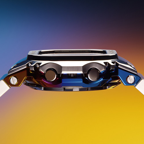 卡西欧手表 G-SHOCK  【新品】全新耀彩 渐变彩虹IP涂层 防震防水蓝牙连接六局电波太阳能动力运动男表GMW-BZ5000RC-1PR