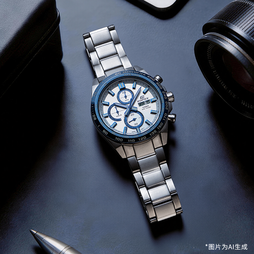 卡西欧手表 EDIFICE  【新品】艾迪斐斯 简约商务时尚表盘 防水男表EFR-574
