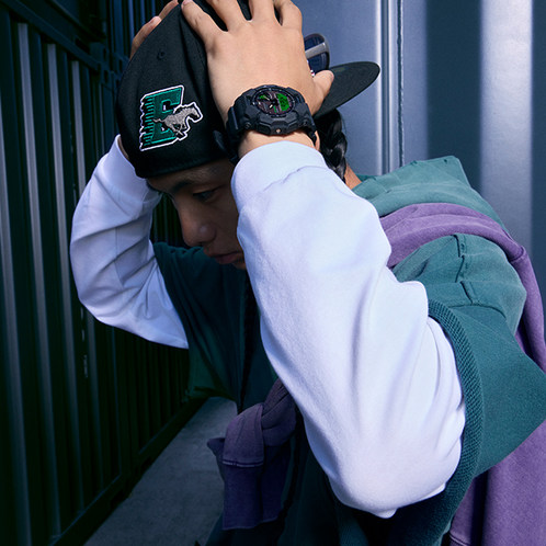 卡西欧手表 G-SHOCK  【新品】全新电光黑绿系列 防震防水运动时尚系列GA-100BEG/GA-700BEG/GA-010BEG/GA-B2100BEG