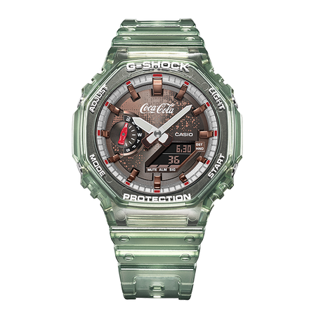 卡西欧手表 G-SHOCK 可口可乐联名系列 时尚潮流防震防水系列GA-2100CC-3APR