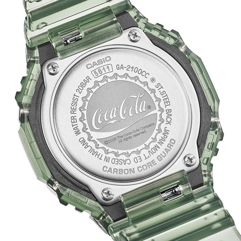 卡西欧手表 G-SHOCK  【新品】可口可乐联名系列 时尚潮流防震防水系列GA-2100CC-3APR