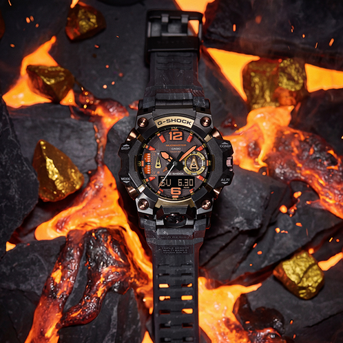 卡西欧手表 G-SHOCK  【新品】全新熔岩黄金 防震防泥多功能运动男表GWG-B1000MG-1A9PR