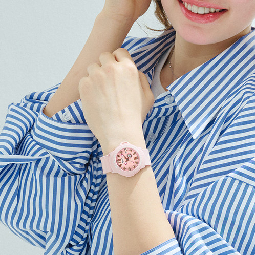 卡西欧手表 BABY-G  元气彩色 云朵包礼盒 时尚潮流防水防震女表BGA-15K