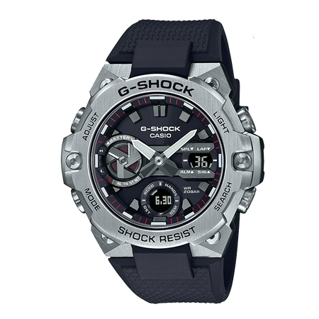 卡西欧手表 G-SHOCK 【明星同款】G-STEEL轻薄系列 防震防水蓝牙太阳能运动男表GST-B400