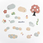 卡西欧Moflin Moflin周边  Moflin贴纸（小森林）