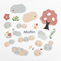 卡西欧Moflin Moflin周边  Moflin贴纸（小森林）