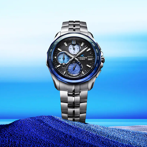 卡西欧手表 OCEANUS  海神系列 山形工厂 靛蓝海洋时尚表款OCW-S7000AP-1AJF