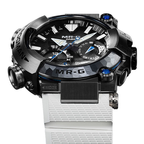 卡西欧手表 G-SHOCK  【新品】MR-G FROGMAN 系列 30周年纪念款 日本山形工厂 人造蓝宝石 玻璃镜面背刻 防水防震防磁蓝牙六局电波太阳能动力表款MRG-BF1000EB-1ADR