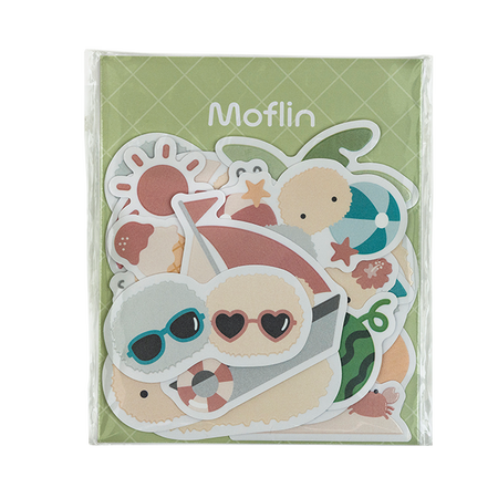 卡西欧Moflin Moflin周边 【新品】Moflin贴纸（夏日限定）
