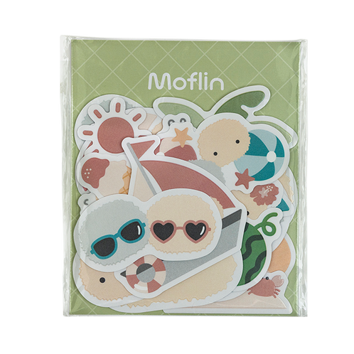 卡西欧Moflin Moflin周边  Moflin贴纸（夏日限定）