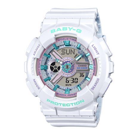 卡西欧手表 BABY-G 【新品】Y3K风格 亮面金属质感 时尚潮流防水防震女表BA-110MC