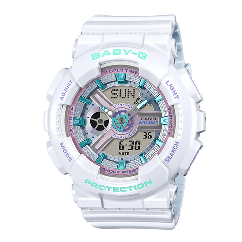 卡西欧手表 BABY-G  【新品】Y3K风格 亮面金属质感 时尚潮流防水防震女表BA-110MC