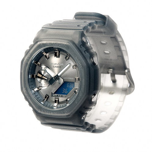 卡西欧手表 G-SHOCK  C2H4合作款第二弹时空胶囊定制礼盒 复古未来风格半透明GA-2100C2H426-8APF