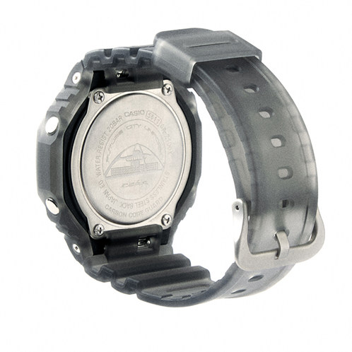 卡西欧手表 G-SHOCK  C2H4合作款第二弹时空胶囊定制礼盒 复古未来风格半透明GA-2100C2H426-8APF