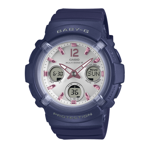 卡西欧手表 BABY-G  【新品】潮流时尚系列 元气蓝调电波太阳能BGA-2800