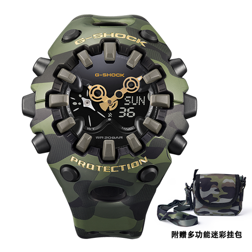 卡西欧手表 G-SHOCK  【新品】迷彩次元主题系列 时尚潮流防震防水系列GA-V01CMG