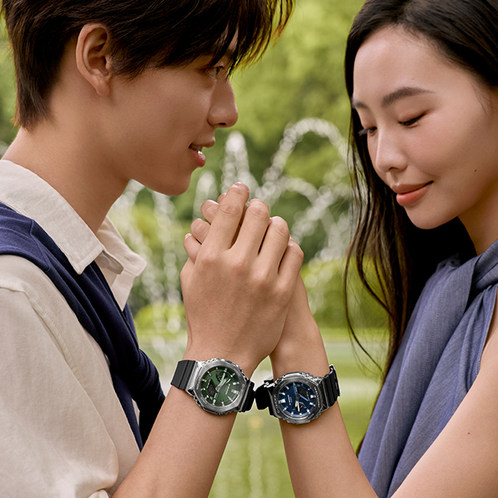卡西欧手表 G-SHOCK  八边形表框设计 金属表头 防水防震蓝牙连接太阳能动力运动男表GBM-2100A