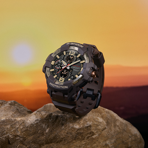 卡西欧手表 G-SHOCK  【新品】GRAVITYMASTER系列 新品 碳纤防护构造 双时区显示GR-B300H-5APR