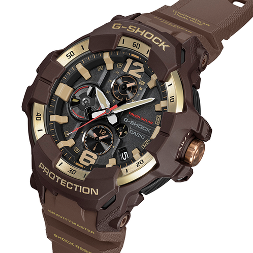 卡西欧手表 G-SHOCK  【新品】GRAVITYMASTER系列 新品 碳纤防护构造 双时区显示GR-B300H-5APR