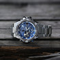 卡西欧手表 G-SHOCK  G-STEEL系列 三针三眼指针式设计表盘 防水防震太阳能蓝牙运动男表GST-B100