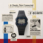 卡西欧手表 CASIO系列  【新品】经典数字手表 蓝牙计步 智能手机连接 日常健康管理F-B100W