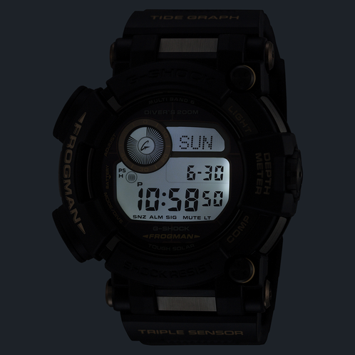 卡西欧手表 G-SHOCK  【新品】MASTER OF G蛙人 大泥王新品TAN ACCENTS沙棕系列 专业户外 太阳能电波运动手表GWF-D1000BC/GWG-B1000