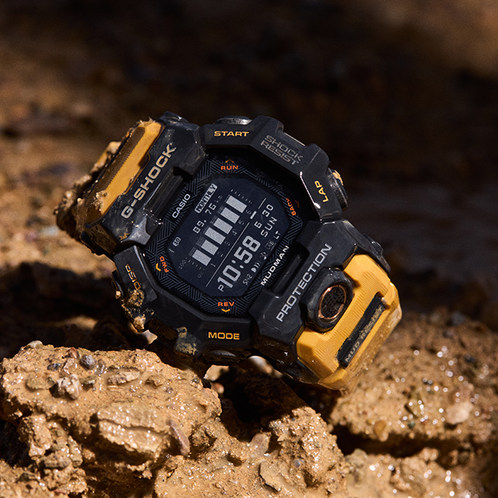 卡西欧手表 G-SHOCK  【新品】MASTER OF G MUDMAN 泥人新品 MIP 液晶屏 碳纤维强化表壳 蓝牙计步防泥运动手表GDG-B100